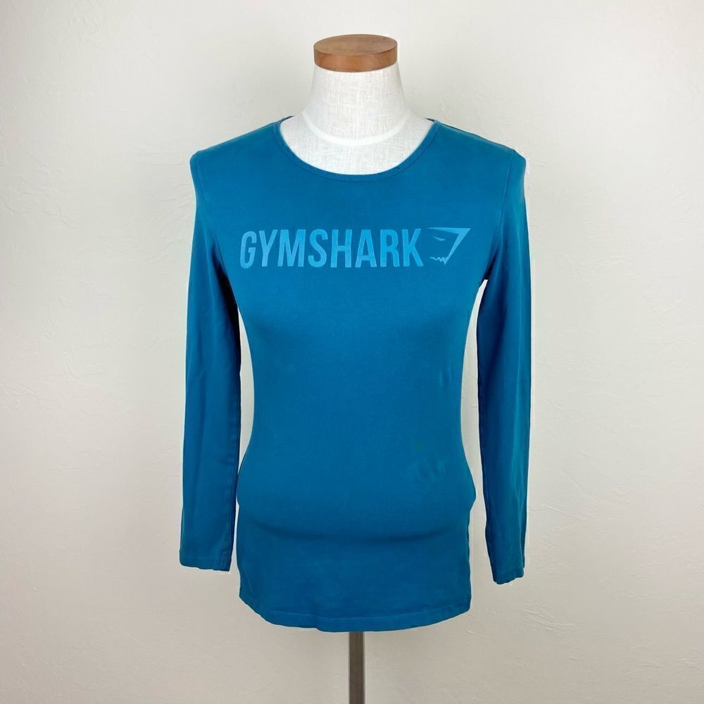 Gymshark Long Sleeve Workout Top - Blue